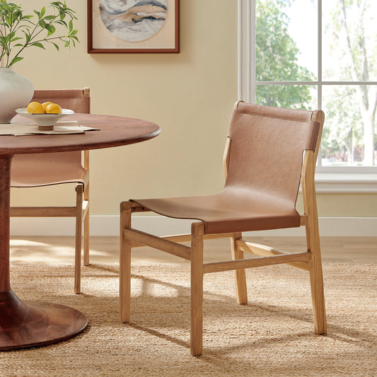 Sonora Leather Dining Side Chair by Modway | Dining Chairs | Modishstore - 1