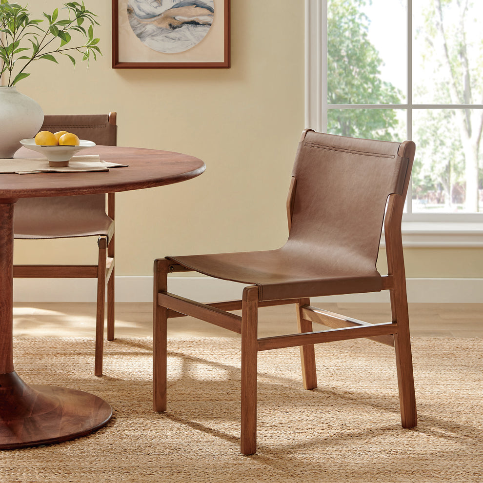 Sonora Leather Dining Side Chair by Modway | Dining Chairs | Modishstore - 18