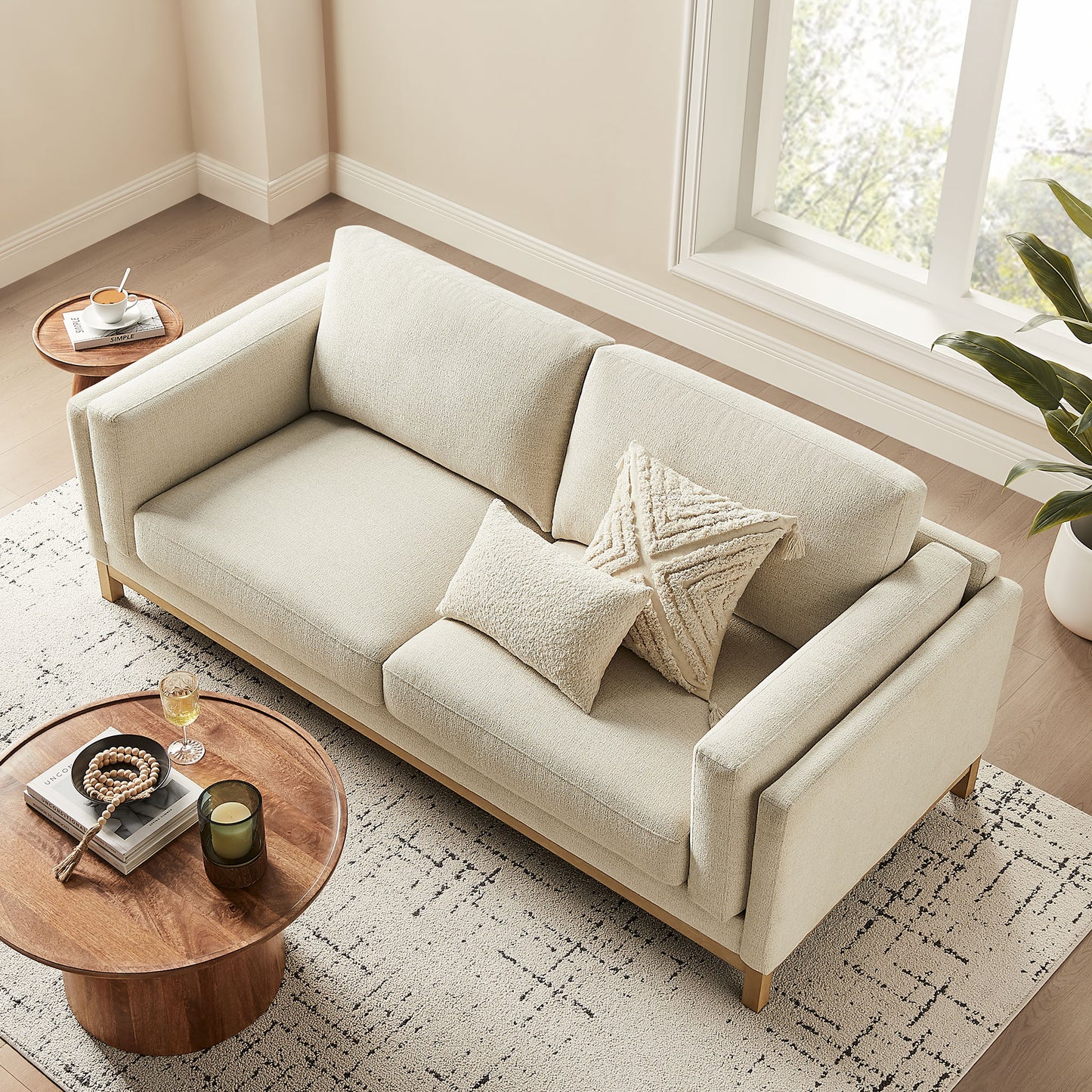 Roscoe 81 inch Fabric Sofa by Modway