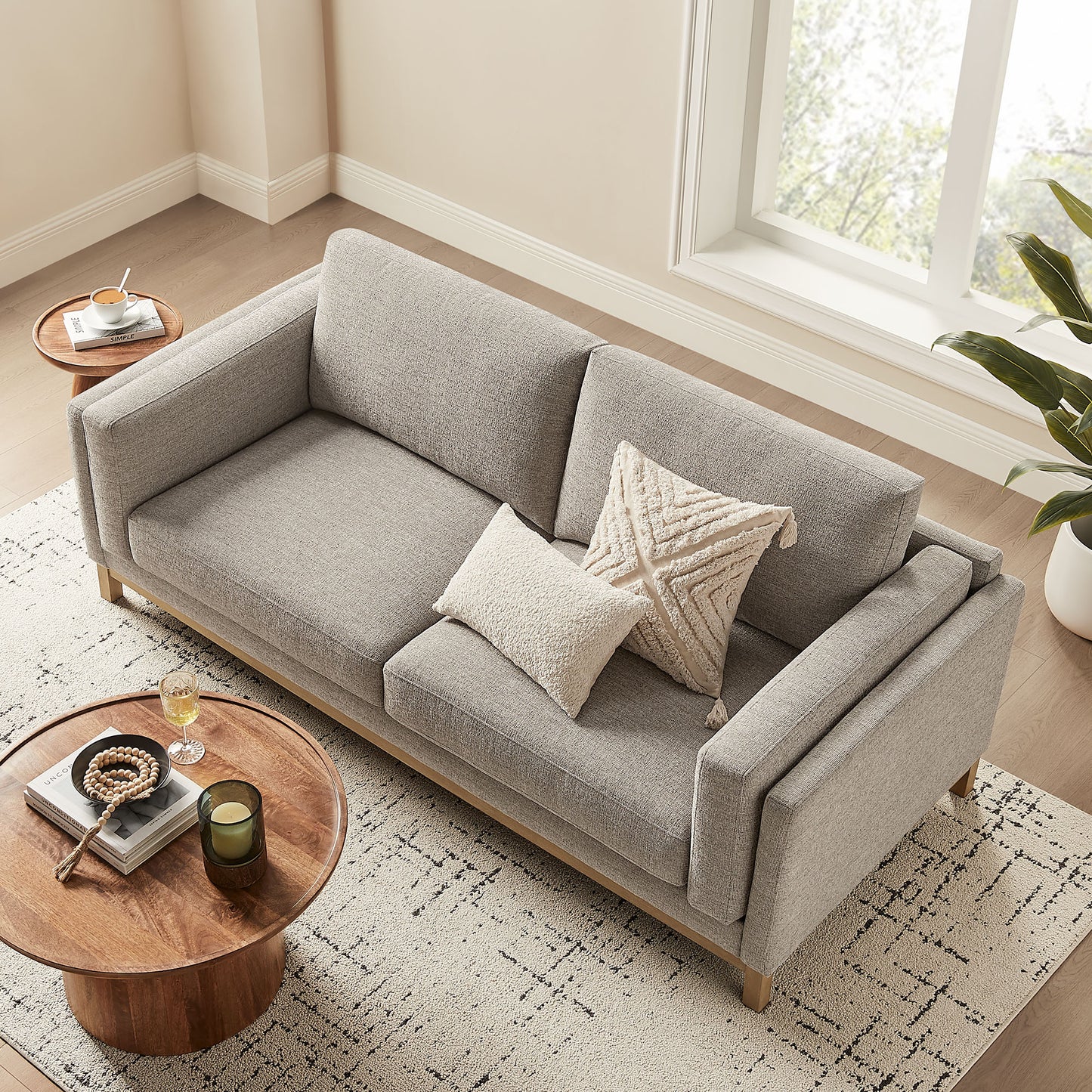Roscoe 81 inch Fabric Sofa by Modway