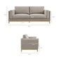Roscoe 81 inch Fabric Sofa by Modway