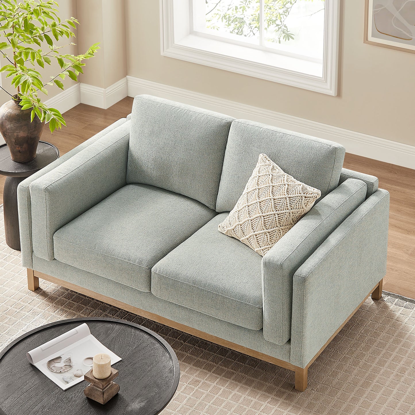 Roscoe 63 inch Fabric Loveseat by Modway