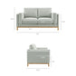 Roscoe 63 inch Fabric Loveseat by Modway