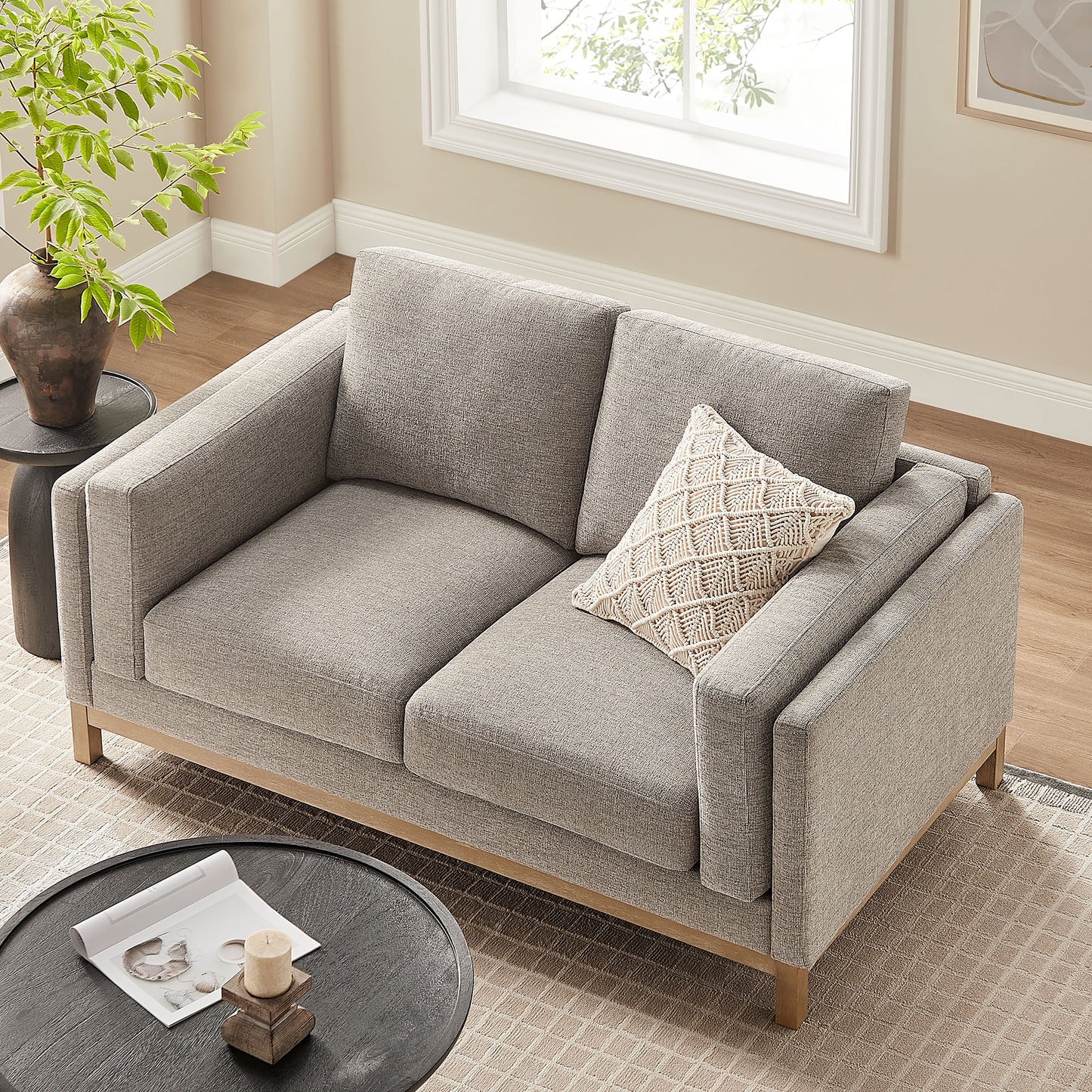 Roscoe 63 inch Fabric Loveseat by Modway