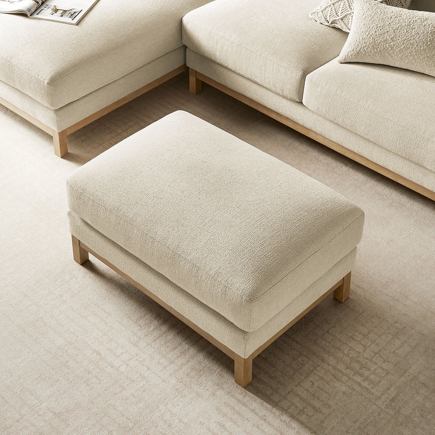 Roscoe Fabric Ottoman by Modway