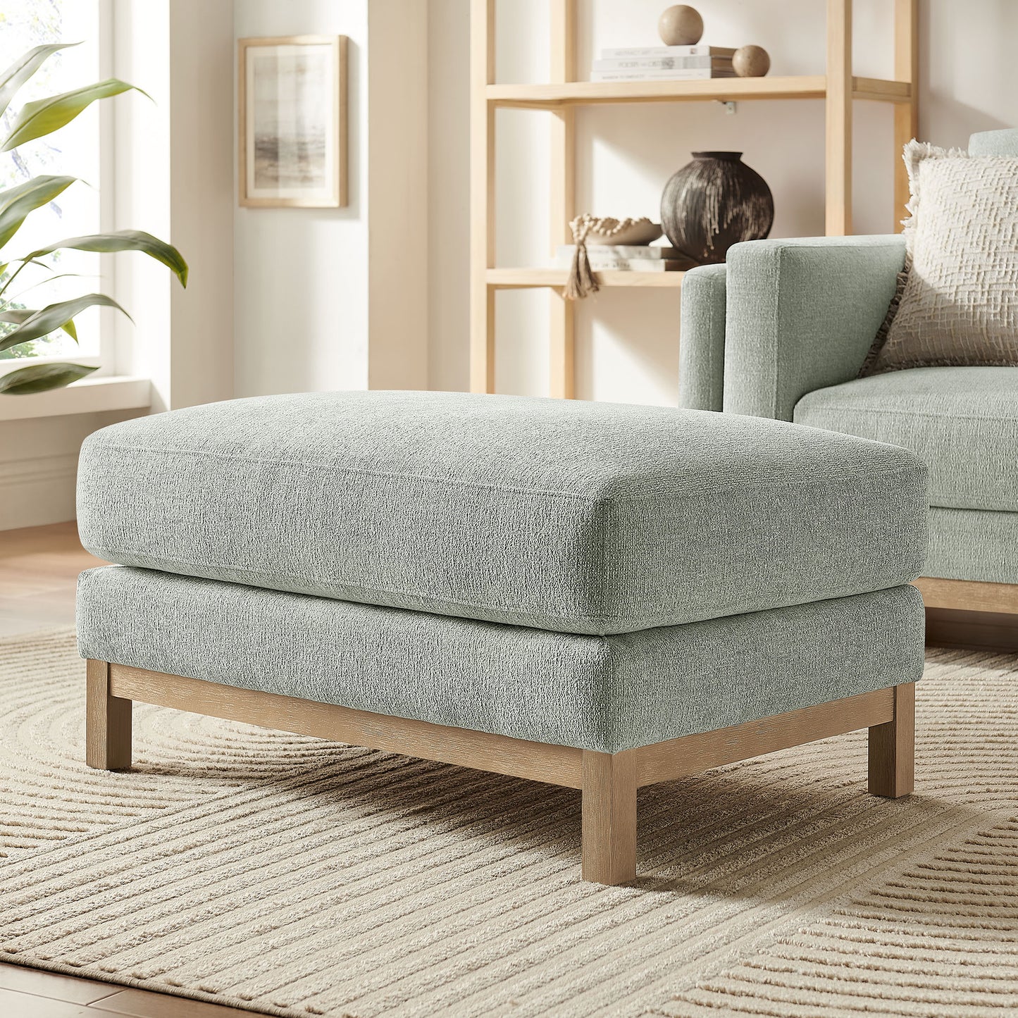 Roscoe Fabric Ottoman by Modway