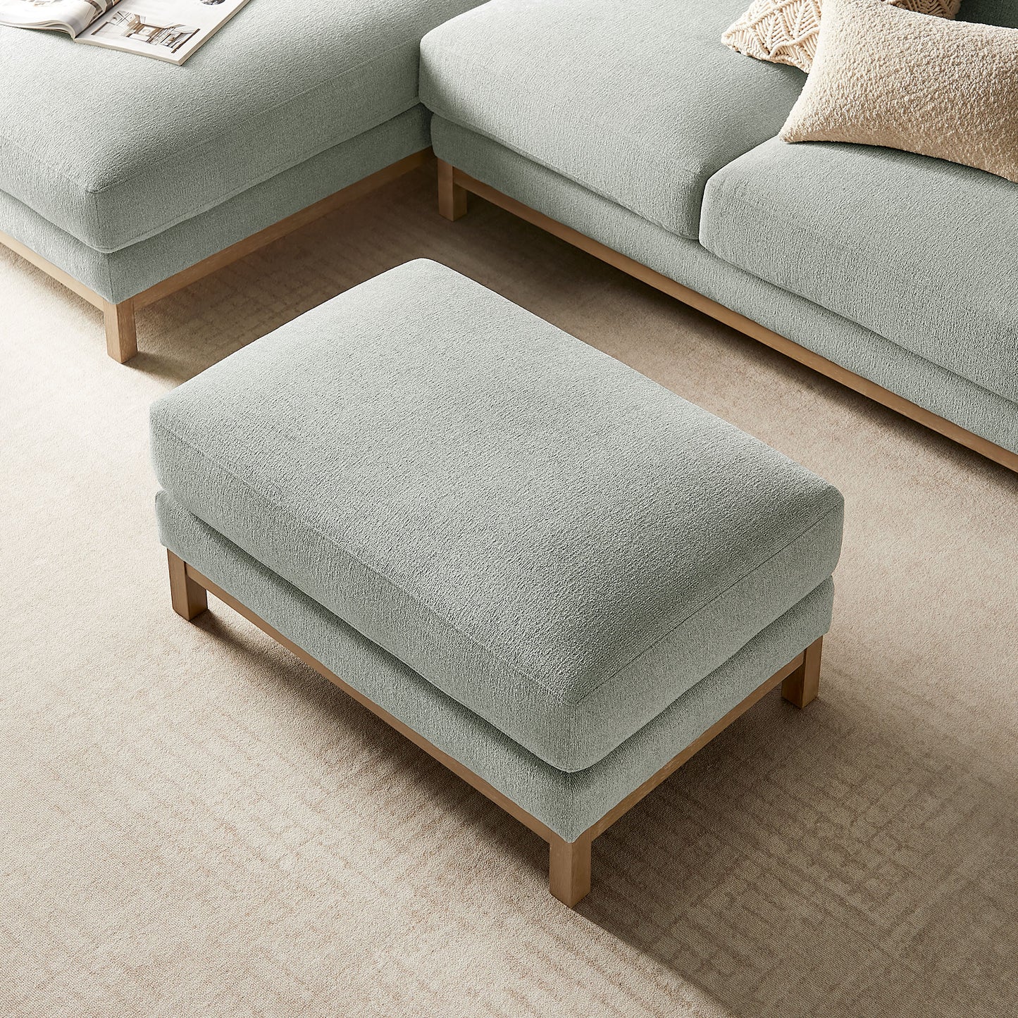 Roscoe Fabric Ottoman by Modway