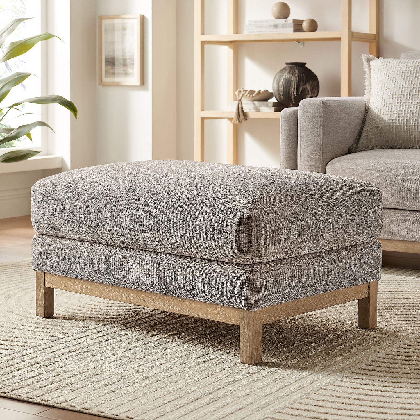 Roscoe Fabric Ottoman by Modway