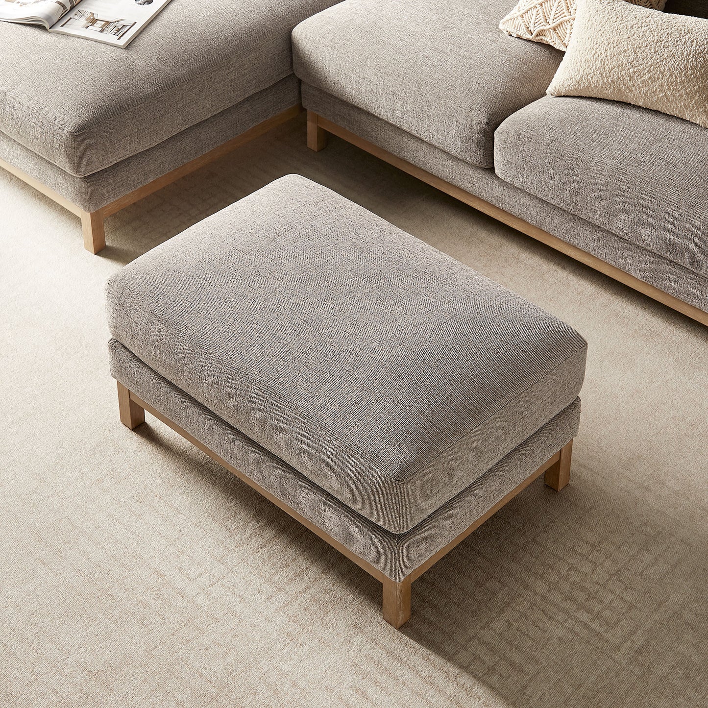Roscoe Fabric Ottoman by Modway
