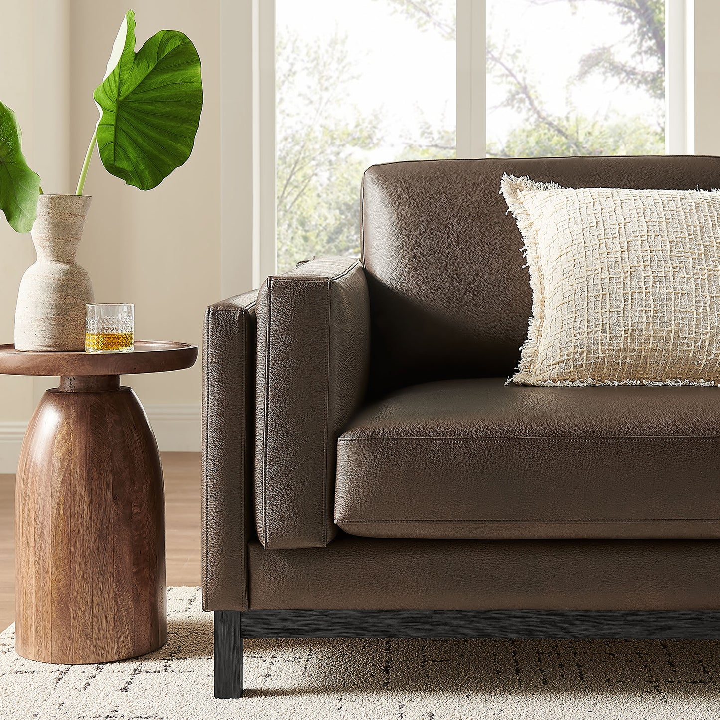 Roscoe 81 inch Vegan Leather Sofa by Modway