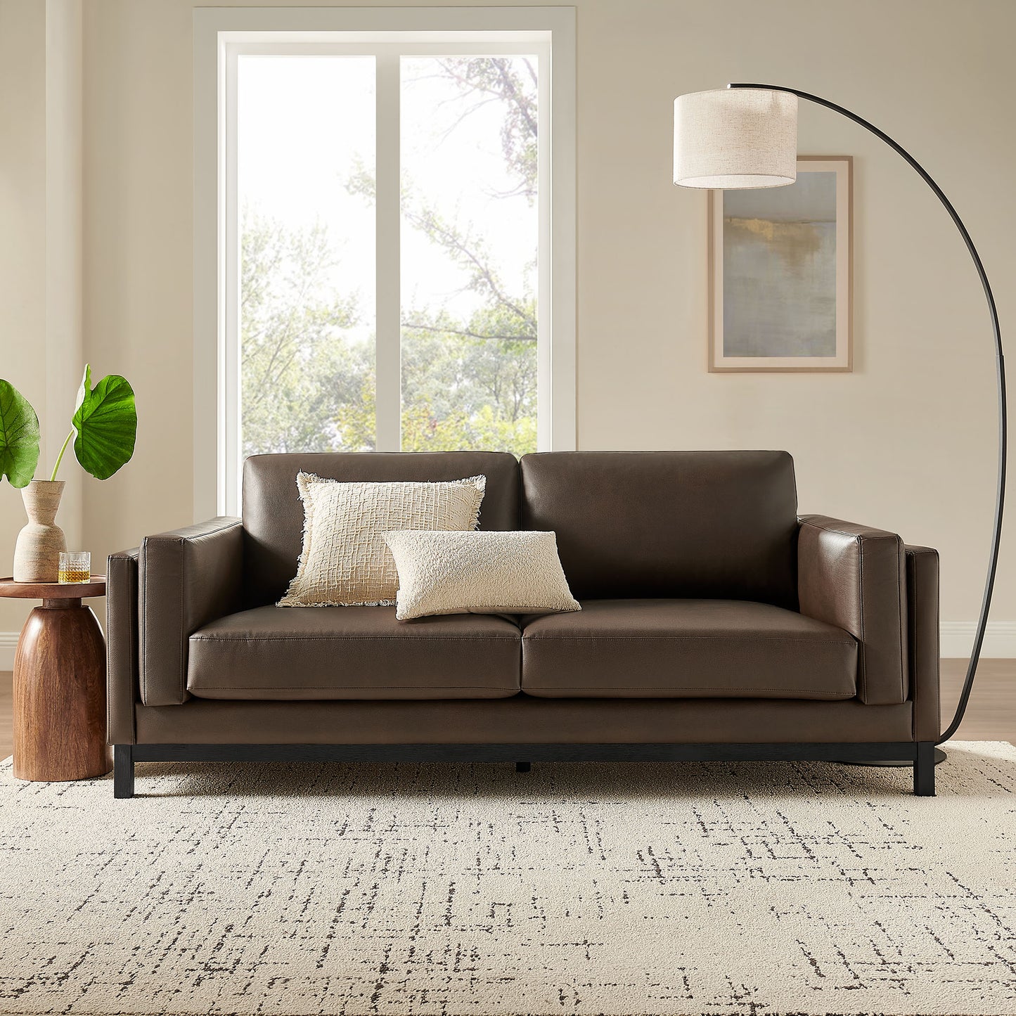 Roscoe 81 inch Vegan Leather Sofa by Modway