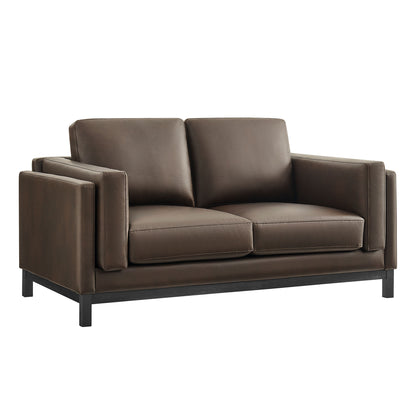 Roscoe 63 inch Vegan Leather Loveseat by Modway