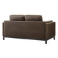 Roscoe 63 inch Vegan Leather Loveseat by Modway