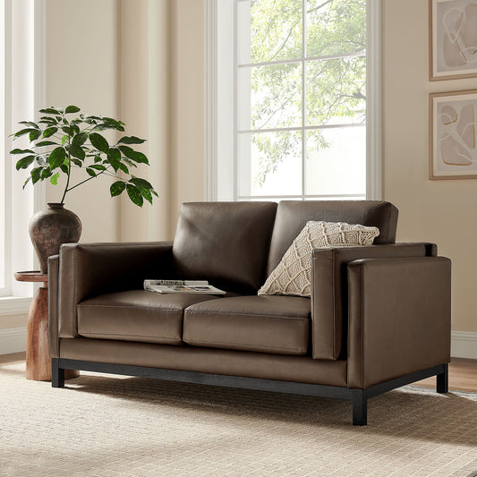 Roscoe 63 inch Vegan Leather Loveseat by Modway