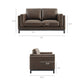 Roscoe 63 inch Vegan Leather Loveseat by Modway