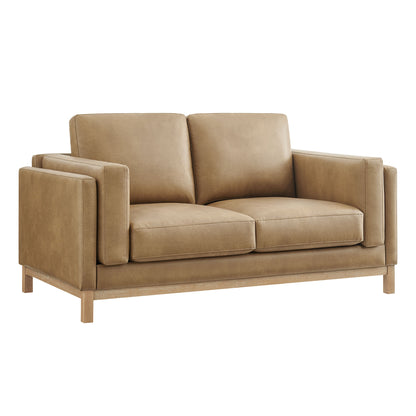 Roscoe 63 inch Vegan Leather Loveseat by Modway
