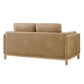 Roscoe 63 inch Vegan Leather Loveseat by Modway