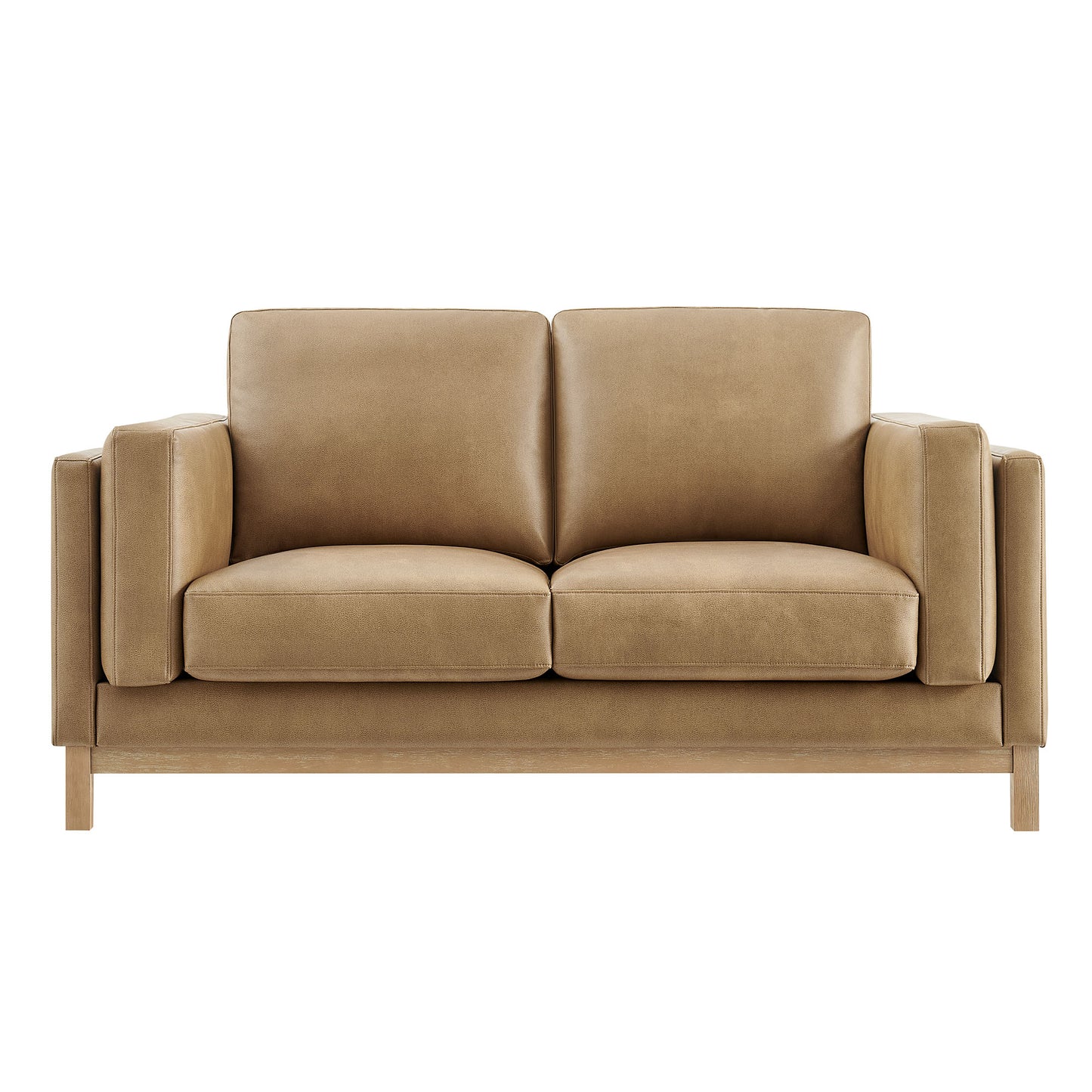 Roscoe 63 inch Vegan Leather Loveseat by Modway