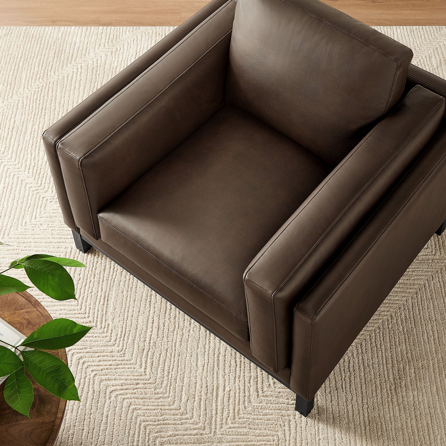 Roscoe Vegan Leather Armchair by Modway