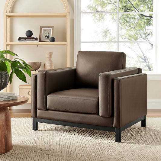 Roscoe Vegan Leather Armchair by Modway