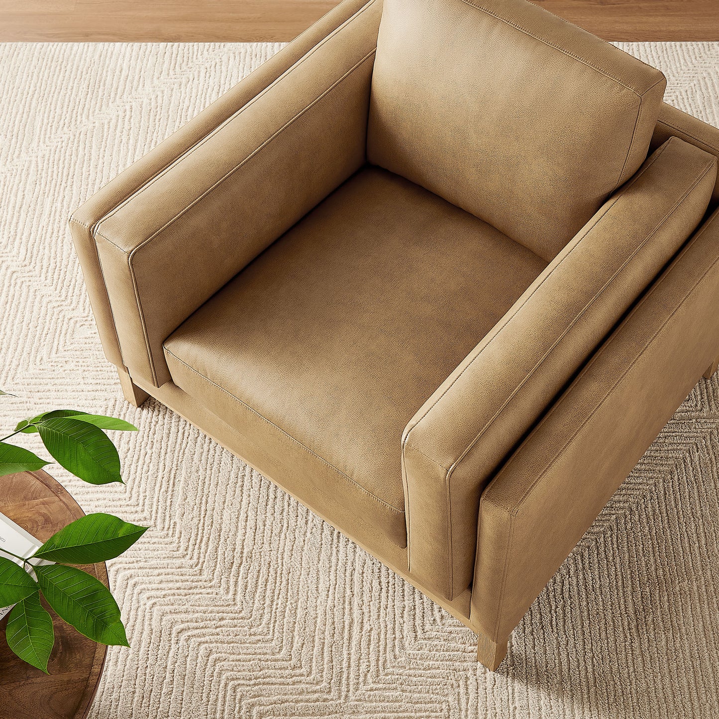 Roscoe Vegan Leather Armchair by Modway