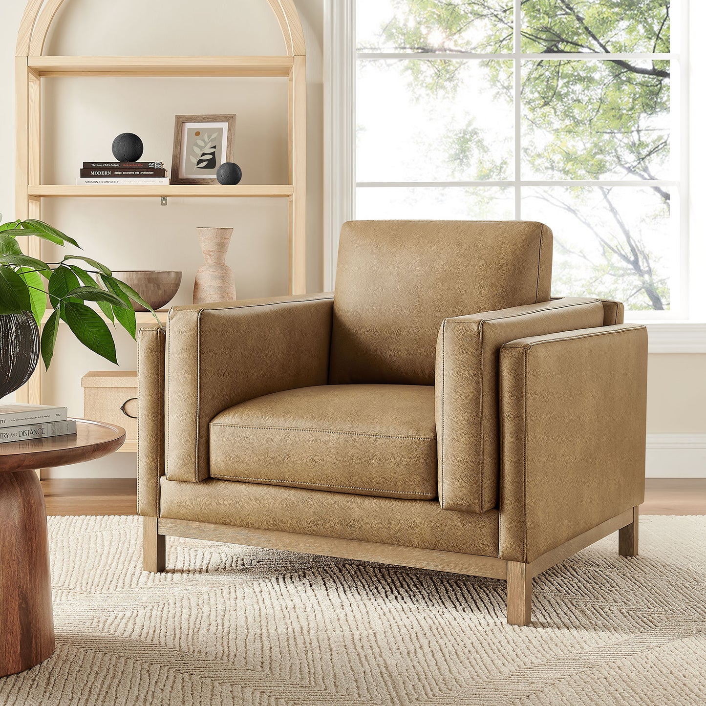 Roscoe Vegan Leather Armchair by Modway