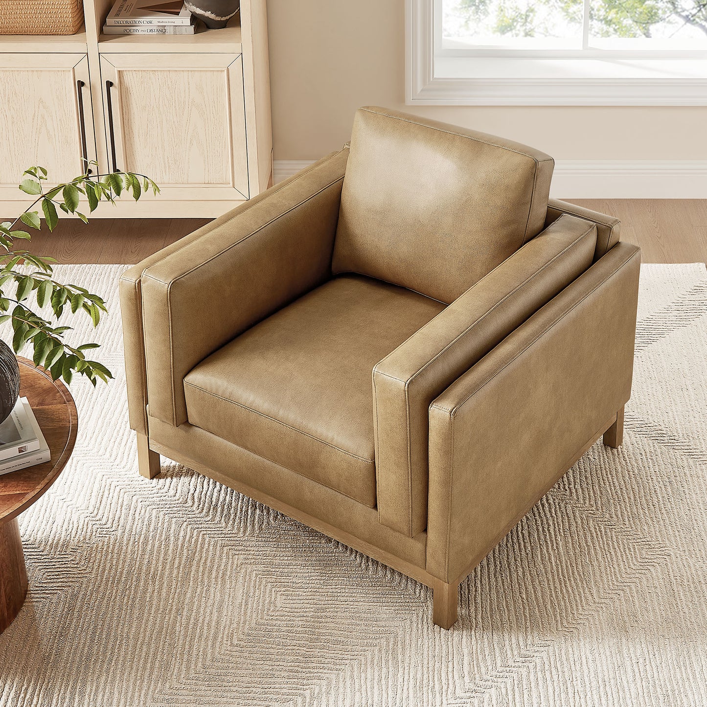 Roscoe Vegan Leather Armchair by Modway
