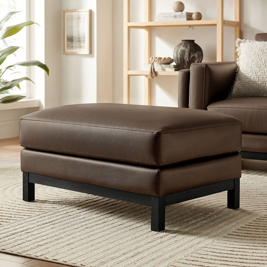 Roscoe Vegan Leather Ottoman by Modway
