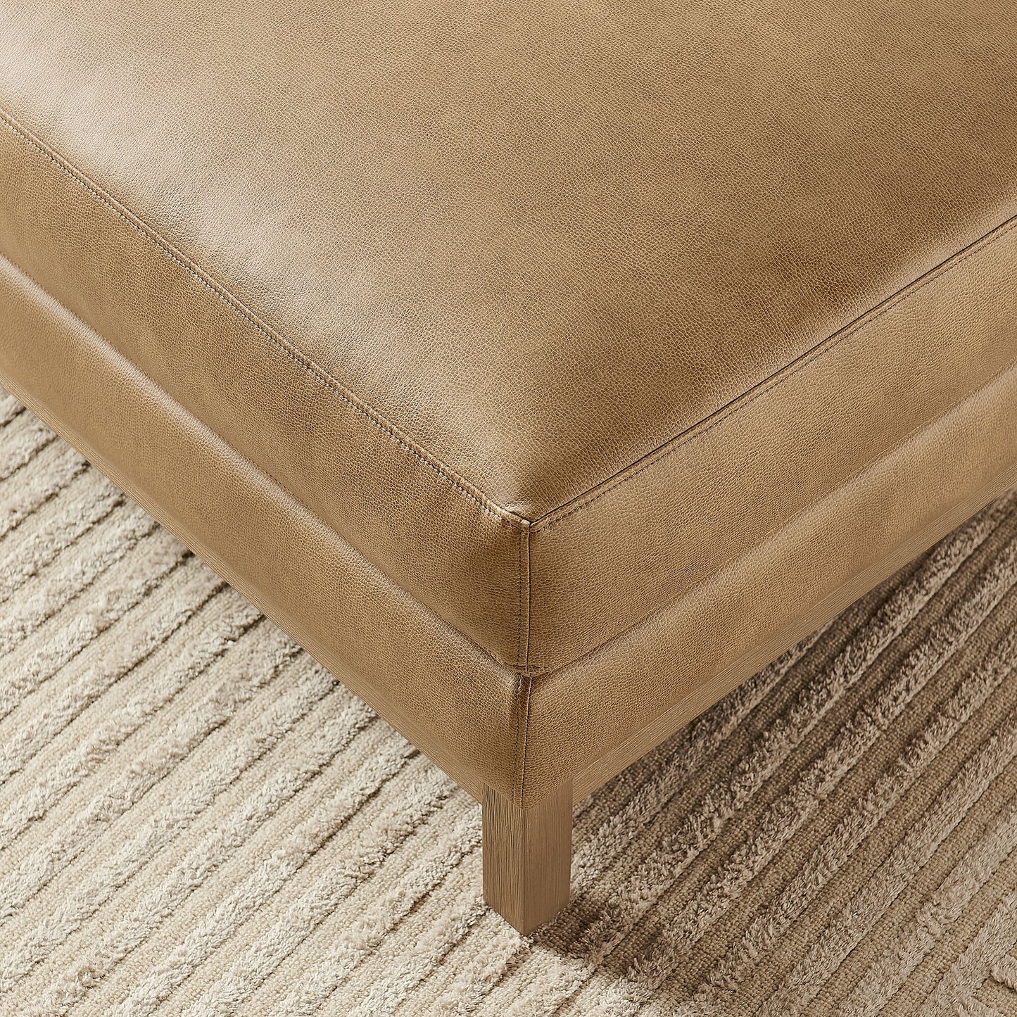 Roscoe Vegan Leather Ottoman by Modway