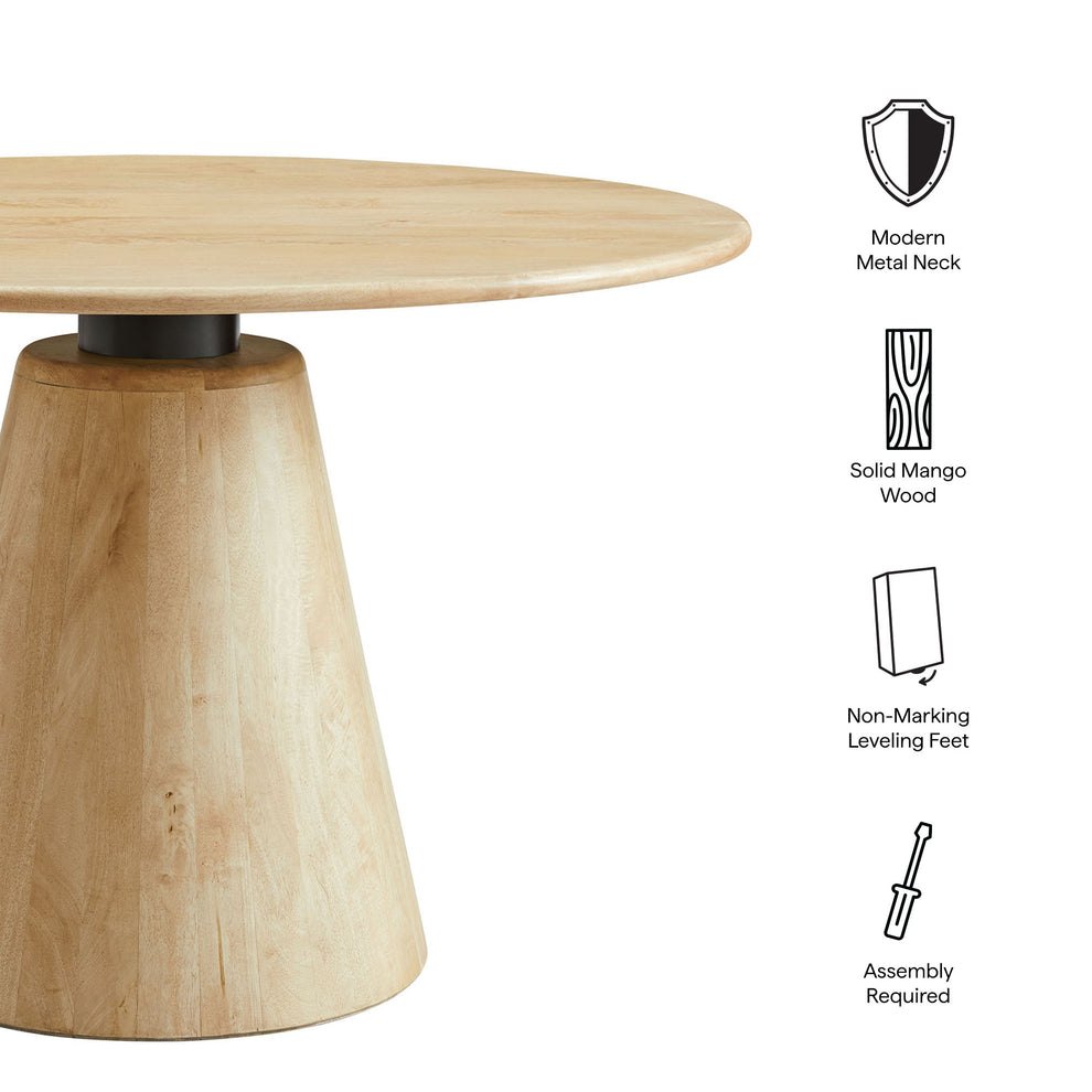 Sabelle 47" Round Wood Dining Table by Modway | Dining Tables | Modishstore - 7