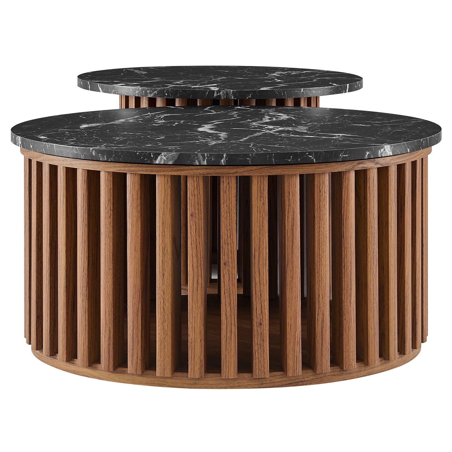 Fortitude Round Faux Marble Top Nesting Coffee Table Set by Modway | Coffee Tables | Modishstore - 6