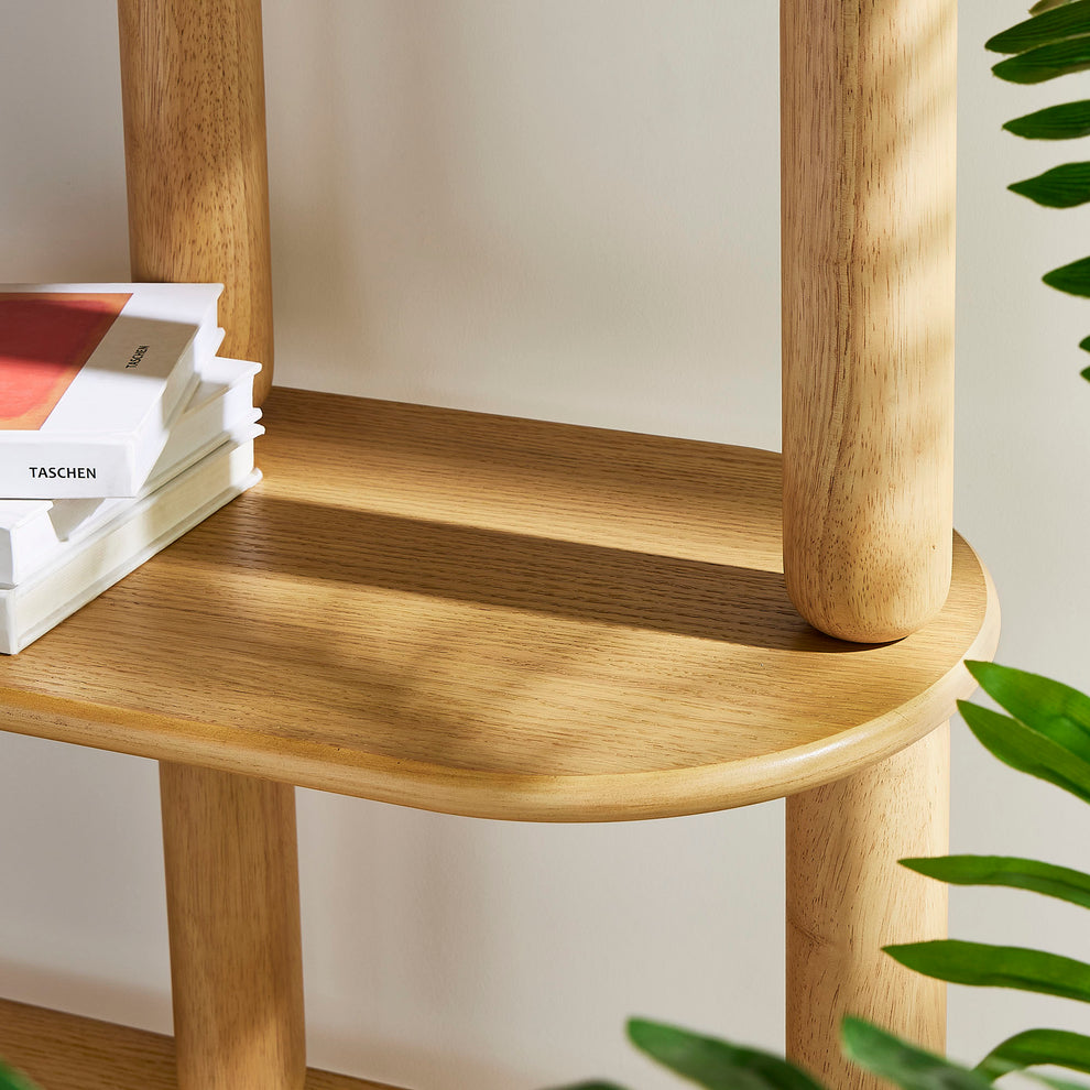 Arcus 4-Tier Oval Wood Bookshelf by Modway | Bookcases | Modishstore - 6