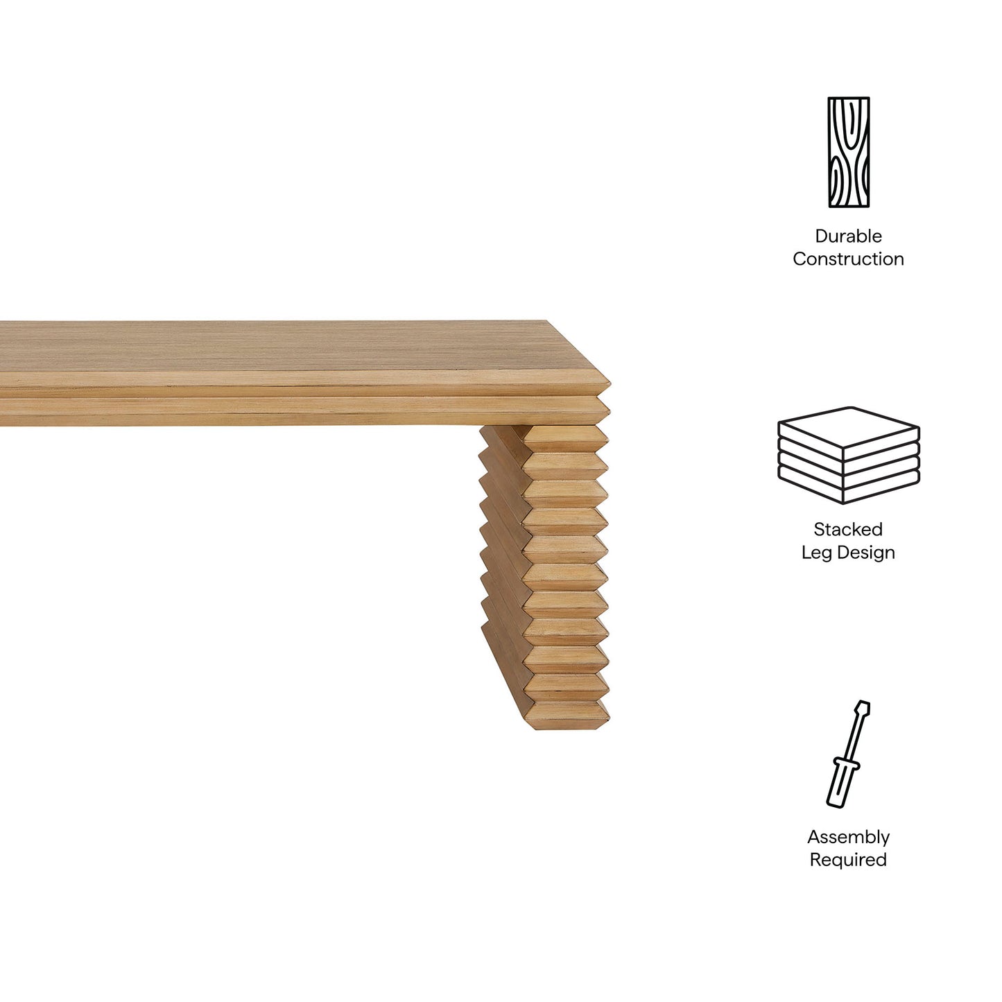 Canto Rectangular Stacked Design Coffee Table by Modway | Accent Tables | Modishstore - 7