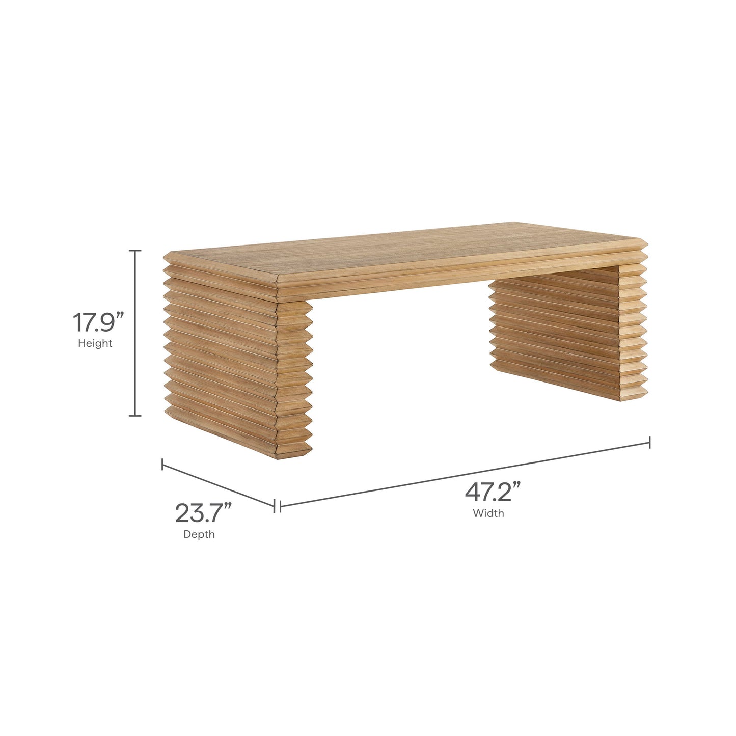 Canto Rectangular Stacked Design Coffee Table by Modway | Accent Tables | Modishstore - 8