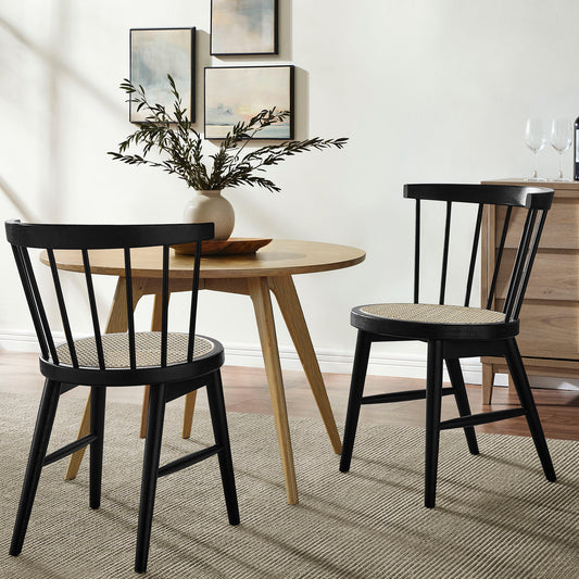 Lykke Curved Spindle Back Dining Chairs Set of 2 by Modway | Dining Chairs | Modishstore - 1