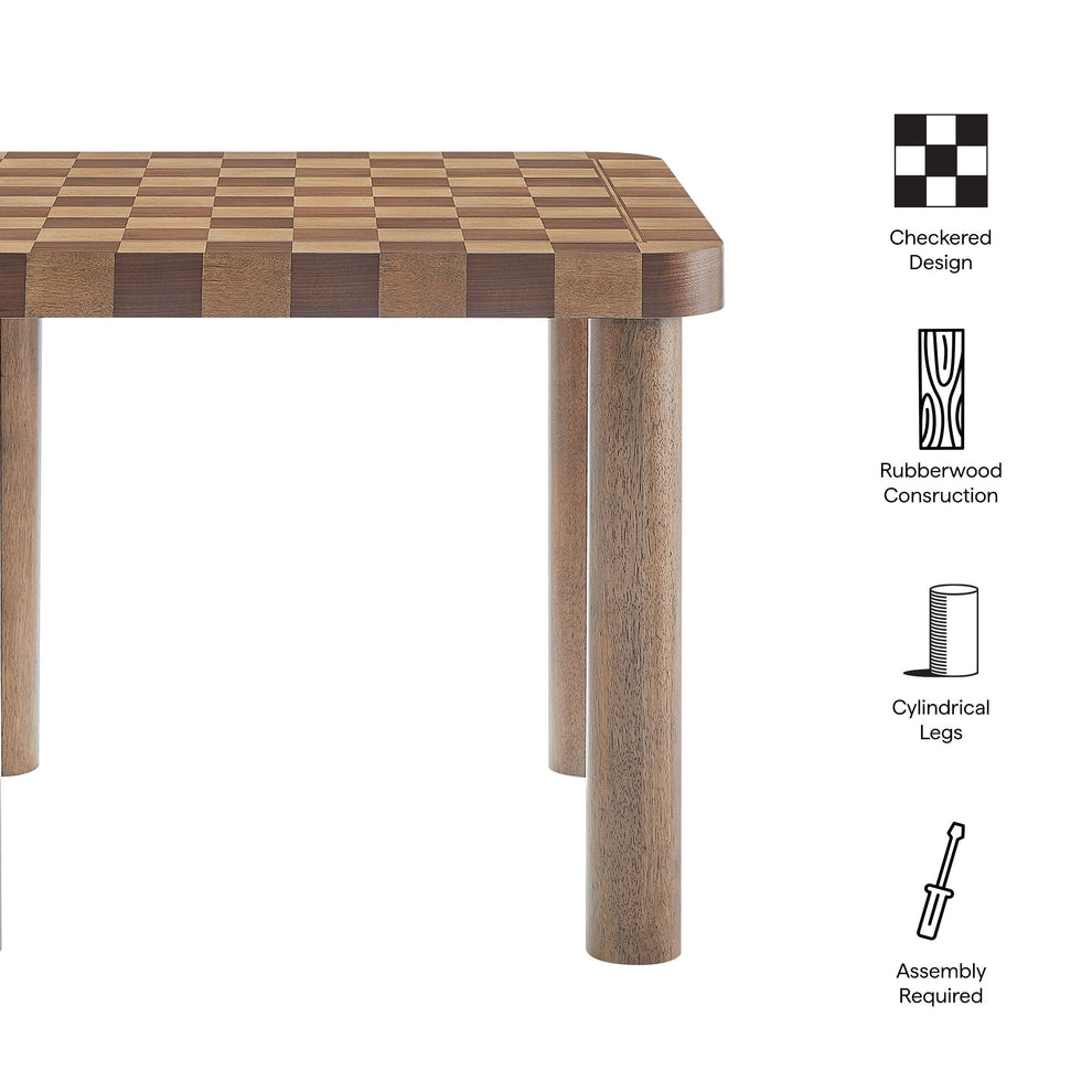 Oscar 36 Inch Square Checkered Dining Table by Modway | Dining Tables | Modishstore - 8