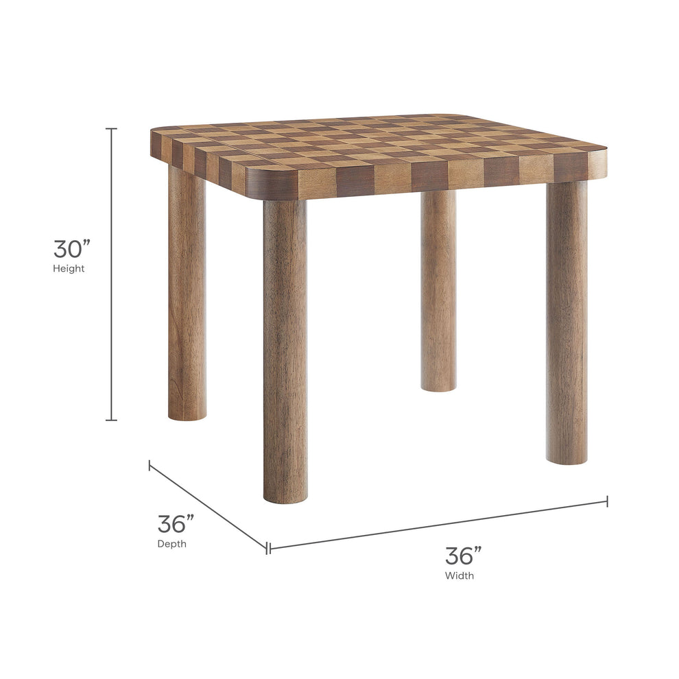 Oscar 36 Inch Square Checkered Dining Table by Modway | Dining Tables | Modishstore - 9