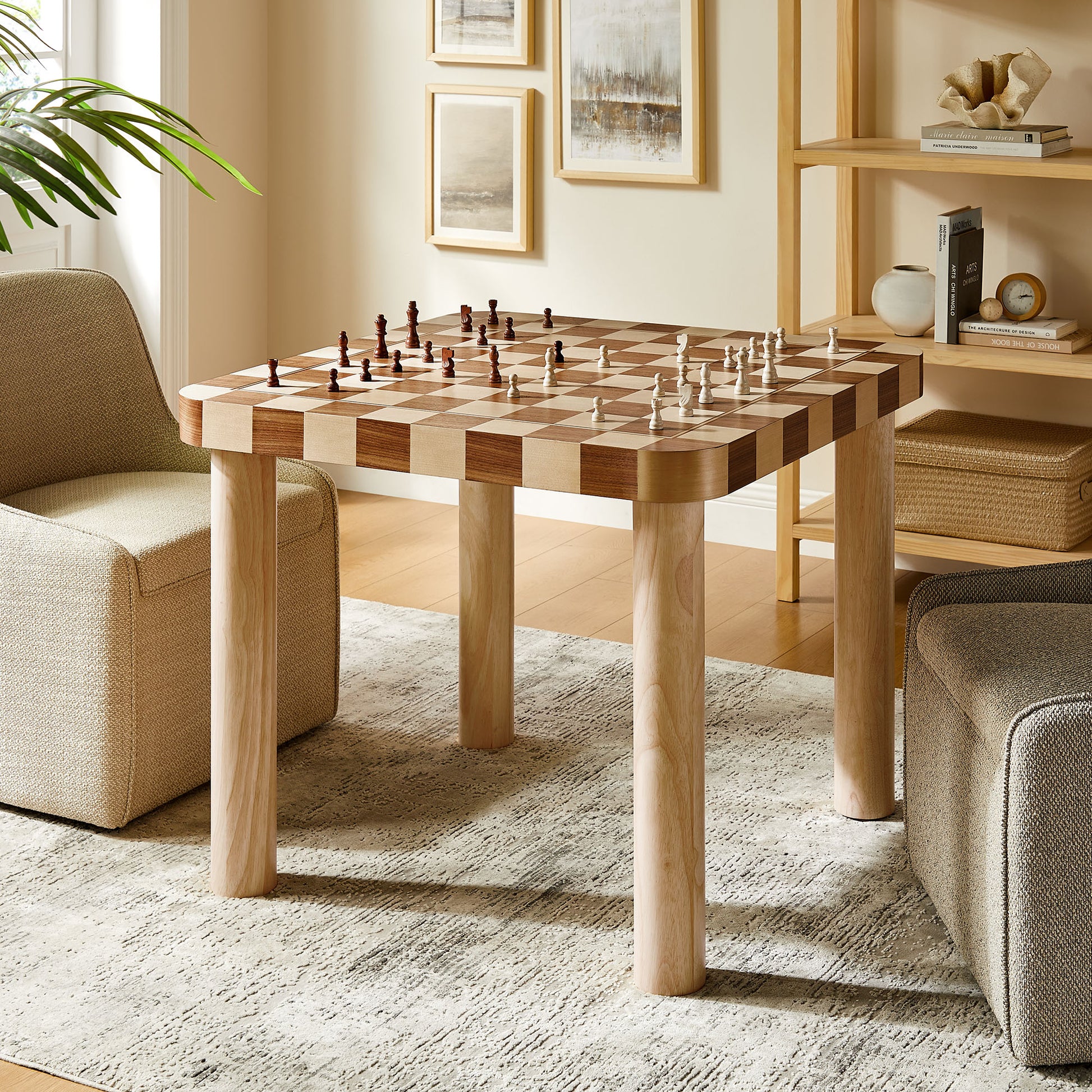 Oscar 36 Inch Square Checkered Dining Table by Modway | Dining Tables | Modishstore - 16