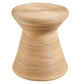 Tavi Hourglass Natural Rattan Round Side Table by Modway