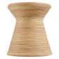 Tavi Hourglass Natural Rattan Round Side Table by Modway