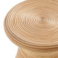 Tavi Hourglass Natural Rattan Round Side Table by Modway
