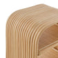 Eve Curved Natural Rattan Side Table by Modway
