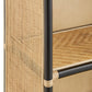 Jane 71 Inch Tall Arched Natural Rattan Bookshelf by Modway
