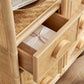 Jane 71 Inch Tall Arched Natural Rattan Bookshelf by Modway