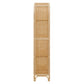 Celeste 67 Inch Tall Arched Natural Rattan Bookshelf by Modway