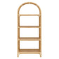 Celeste 67 Inch Tall Arched Natural Rattan Bookshelf by Modway