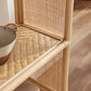 Celeste 67 Inch Tall Arched Natural Rattan Bookshelf by Modway