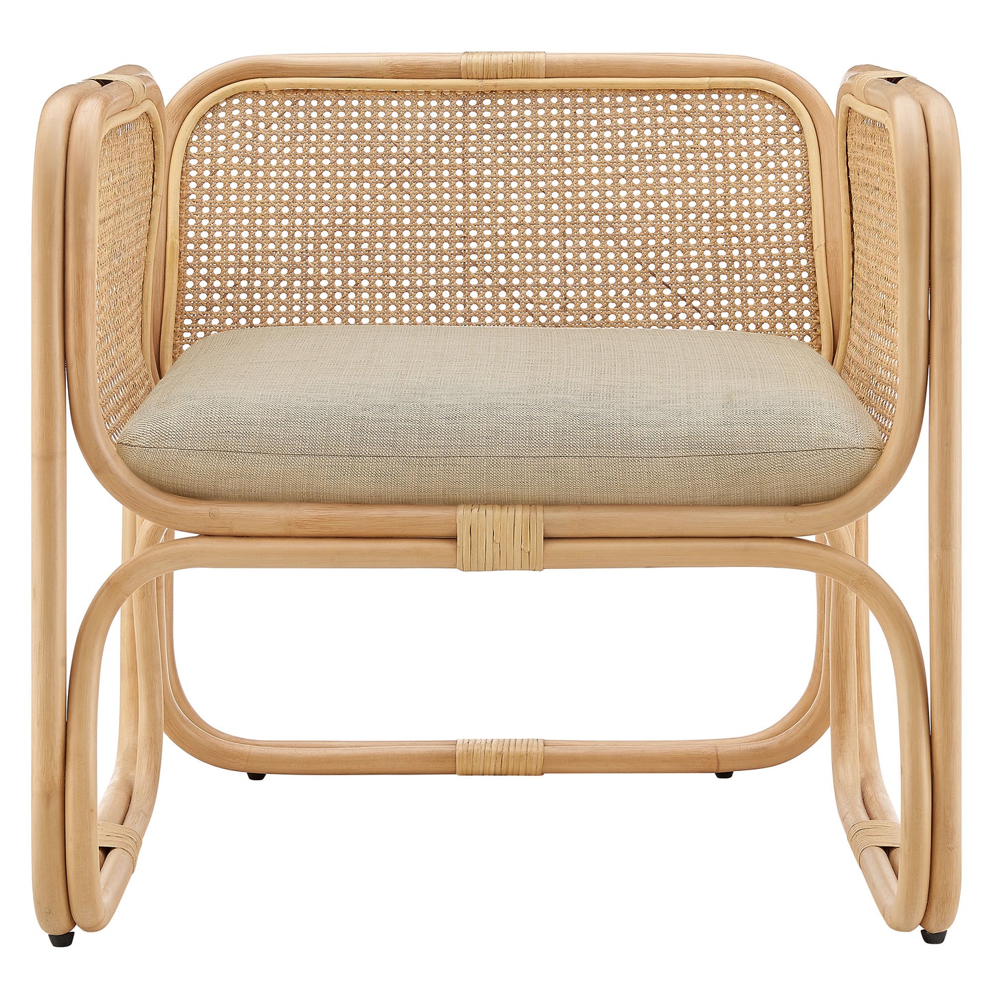 Ellis Natural Rattan Accent Armchair by Modway