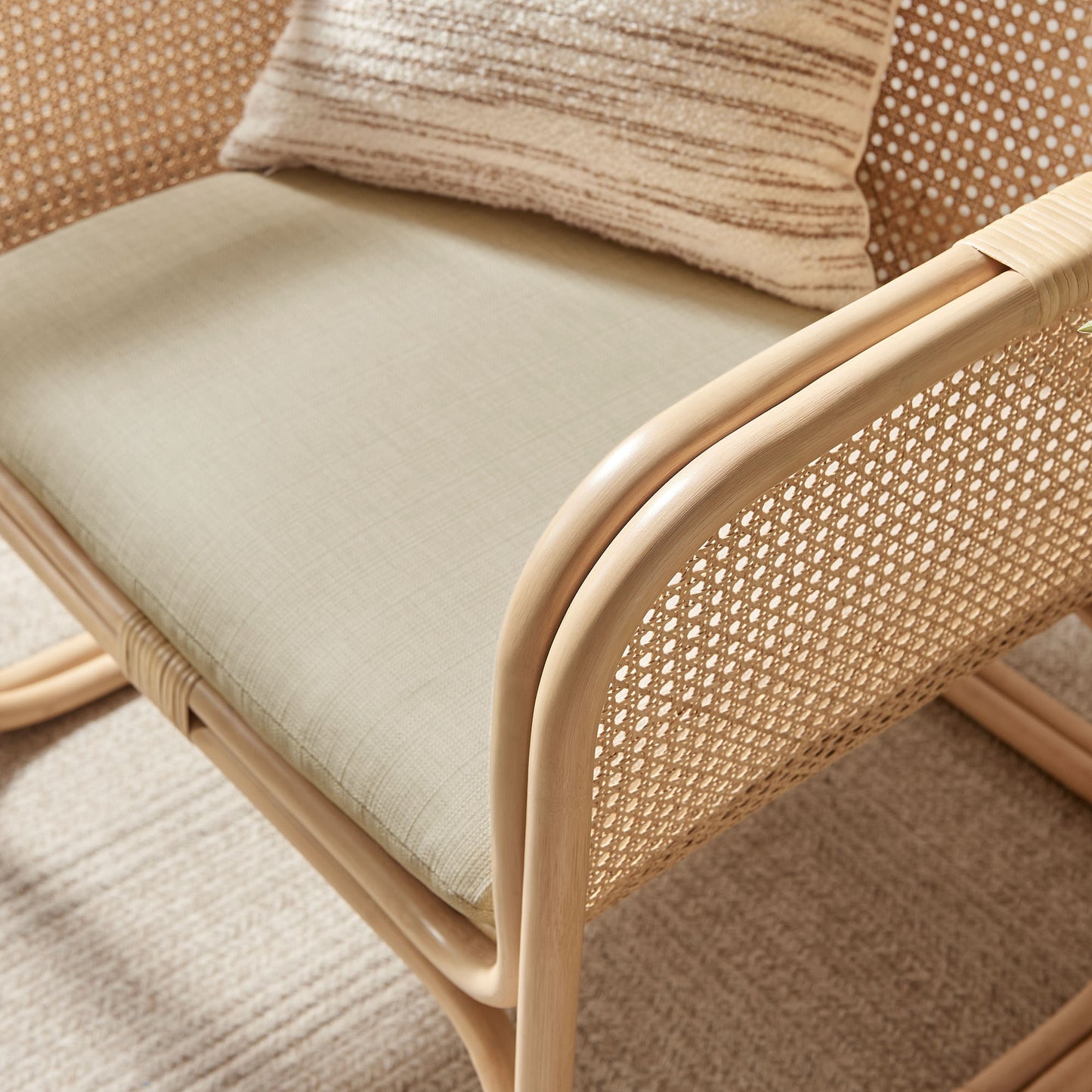 Ellis Natural Rattan Accent Armchair by Modway