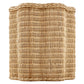 Erika Scalloped Natural Rattan Side Table by Modway
